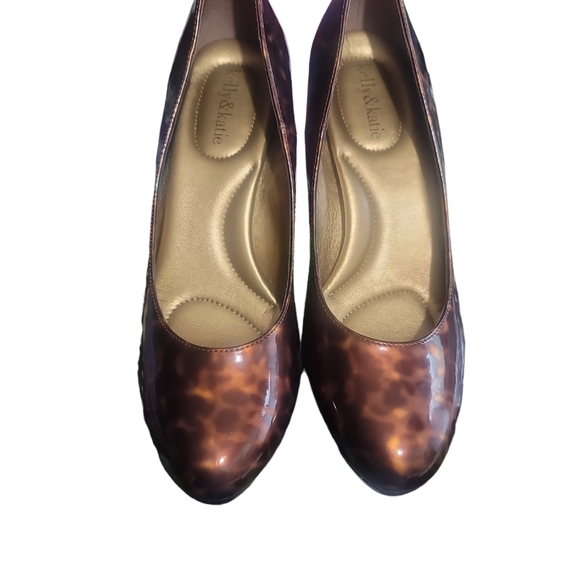 Kelly & Katie Brown/Bronze Tortoise Pumps Size 91/2 Brand New - Picture 1 of 6